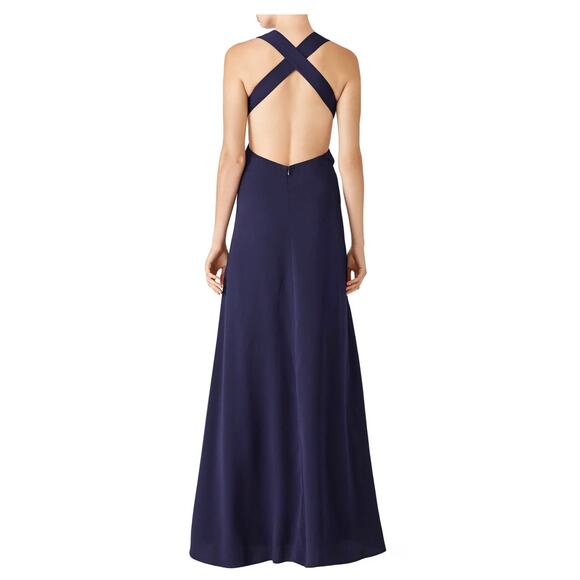 Jill Jill Stuart Violet Cross Back Gown 10 - Picture 2 of 11